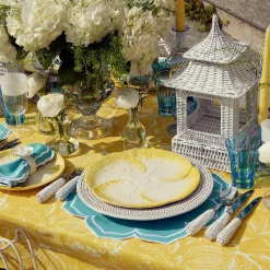 Yellow Capri Lettuce Dinner Plates (Set Of 4)|Mrs. Alice Clearance