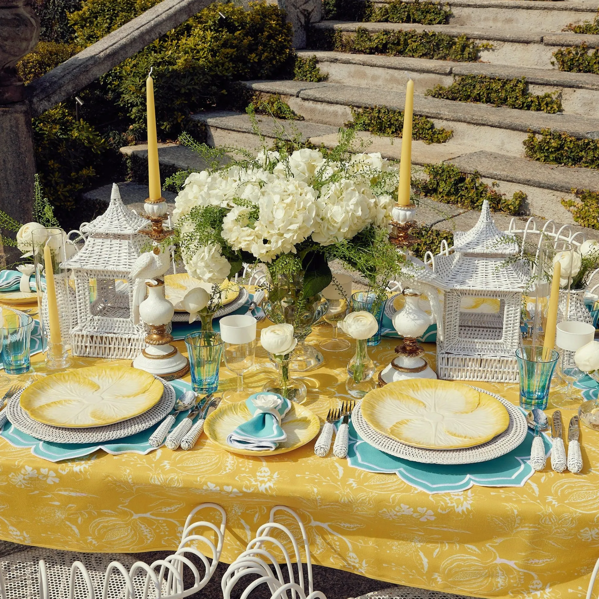 Yellow Melograno Candlescape|Mrs. Alice