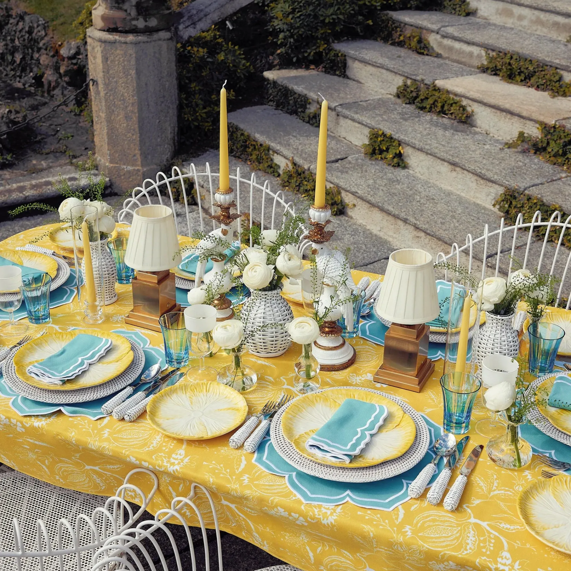 Yellow Melograno Candlescape|Mrs. Alice
