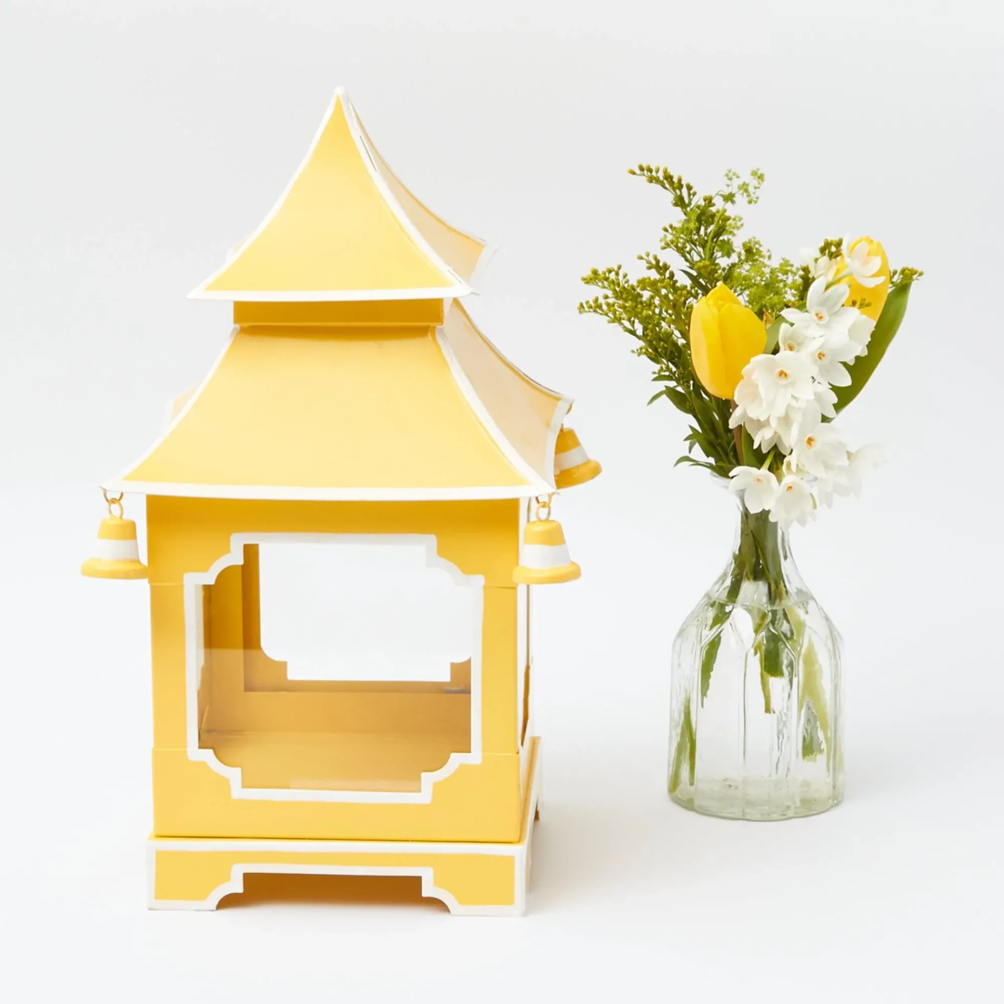 Yellow Pagoda Lantern Set|Mrs. Alice Sale