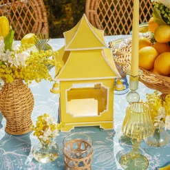 Yellow Pagoda Lantern Set|Mrs. Alice Sale