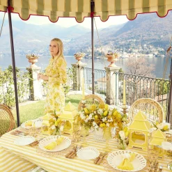 Yellow Raffia Water Glasses (Set Of 6)|Mrs. Alice Hot